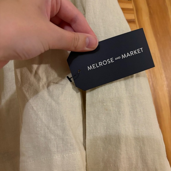 NWT Women’s Melrose and Market Crop Linen Blend Blazer - Picture 4 of 12